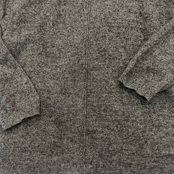 Bass Cardigan Sweater Dark Grey & Black Open Front Cotton Blend Women’s sz Large - Picture 13 of 16